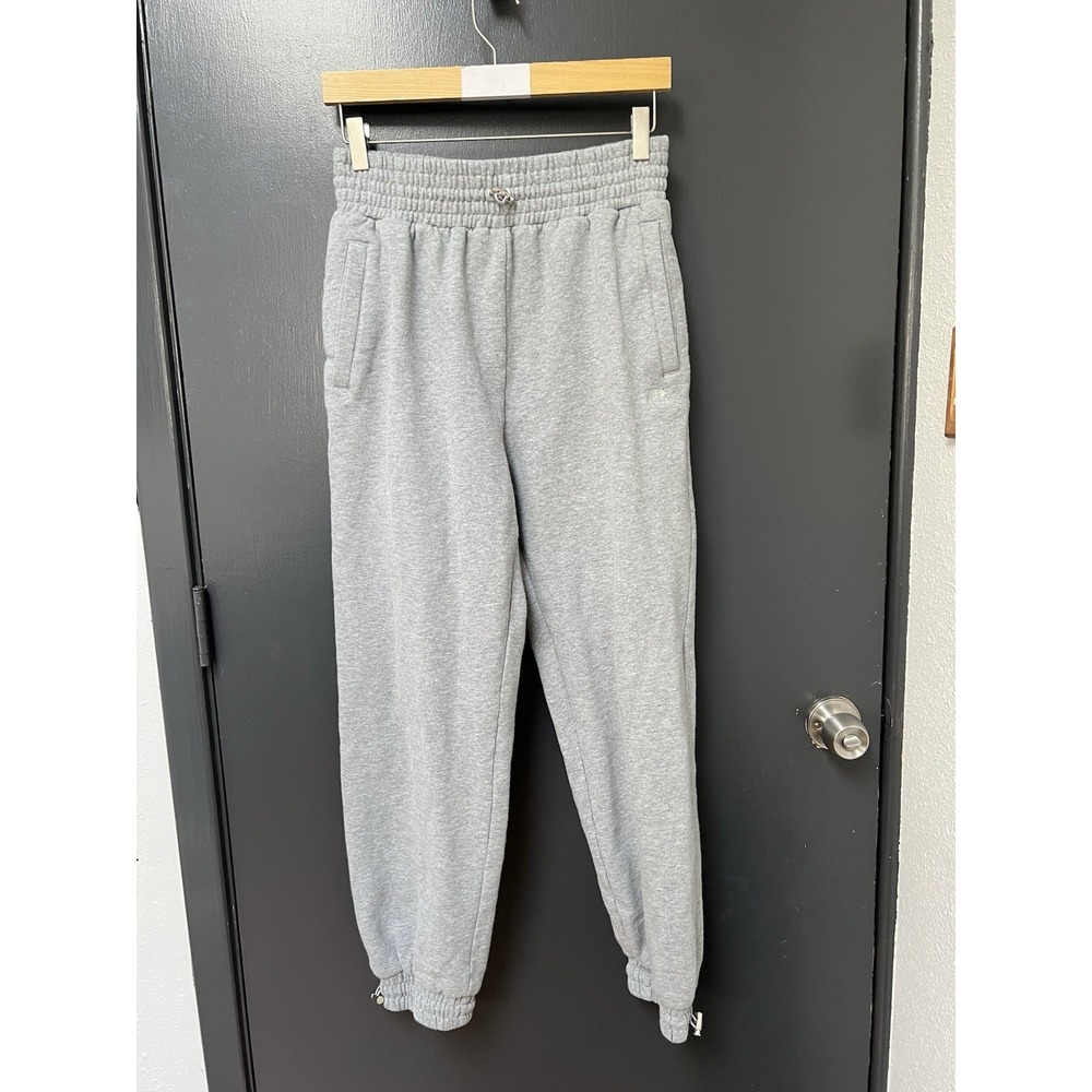 For Love & Lemons Josie High Waist Track Jogger Sweatpants Gray Sz M